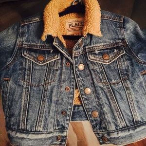 Children's Place Sherpa lined jean jacket (12 mo)